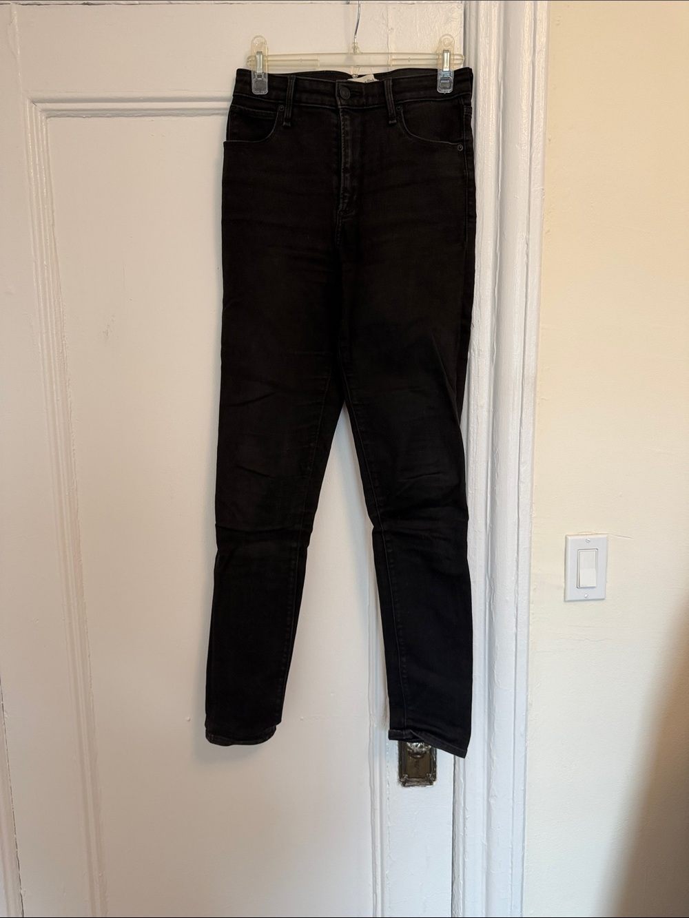 Abercrombie and Fitch Black High-Waist Skinny Jeans